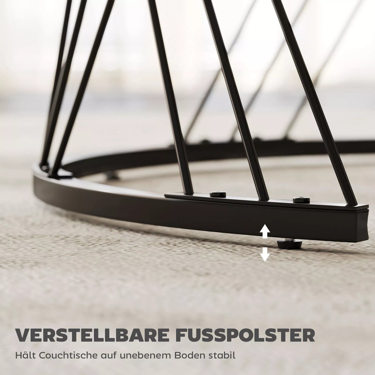 2 vnt. komplektas, marmuro imitacija, medžio drožlių plokštė, metalas, apvalūs kavos staliukai, sudedami vienas į kitą, balti