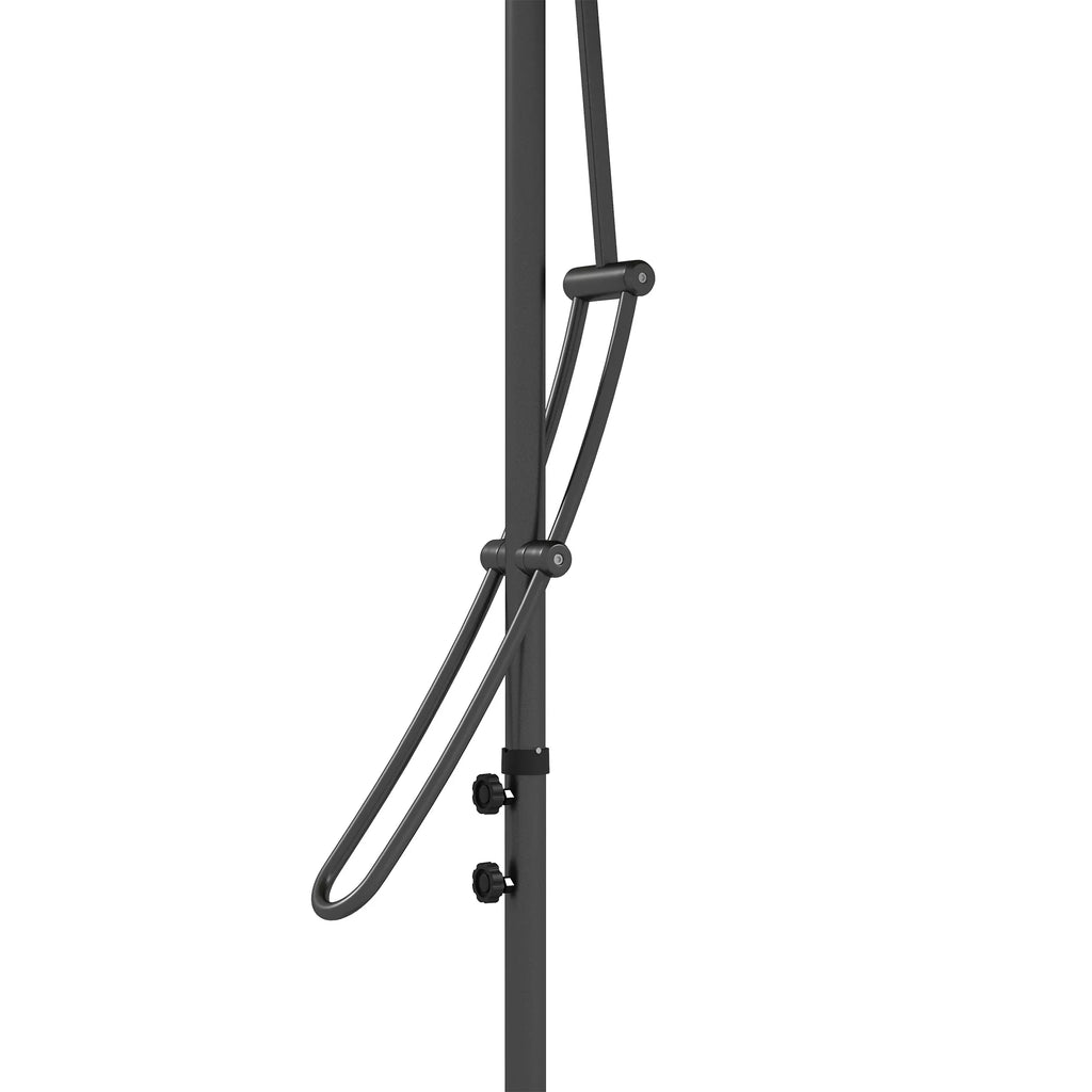 Sodo skėtis, pakabinamas skėtis, LED lemputės, saulės baterija, atsparus atmosferos poveikiui, su apsauginiu apvalkalu, Ø290 x 260 cm, tamsiai mėlynas