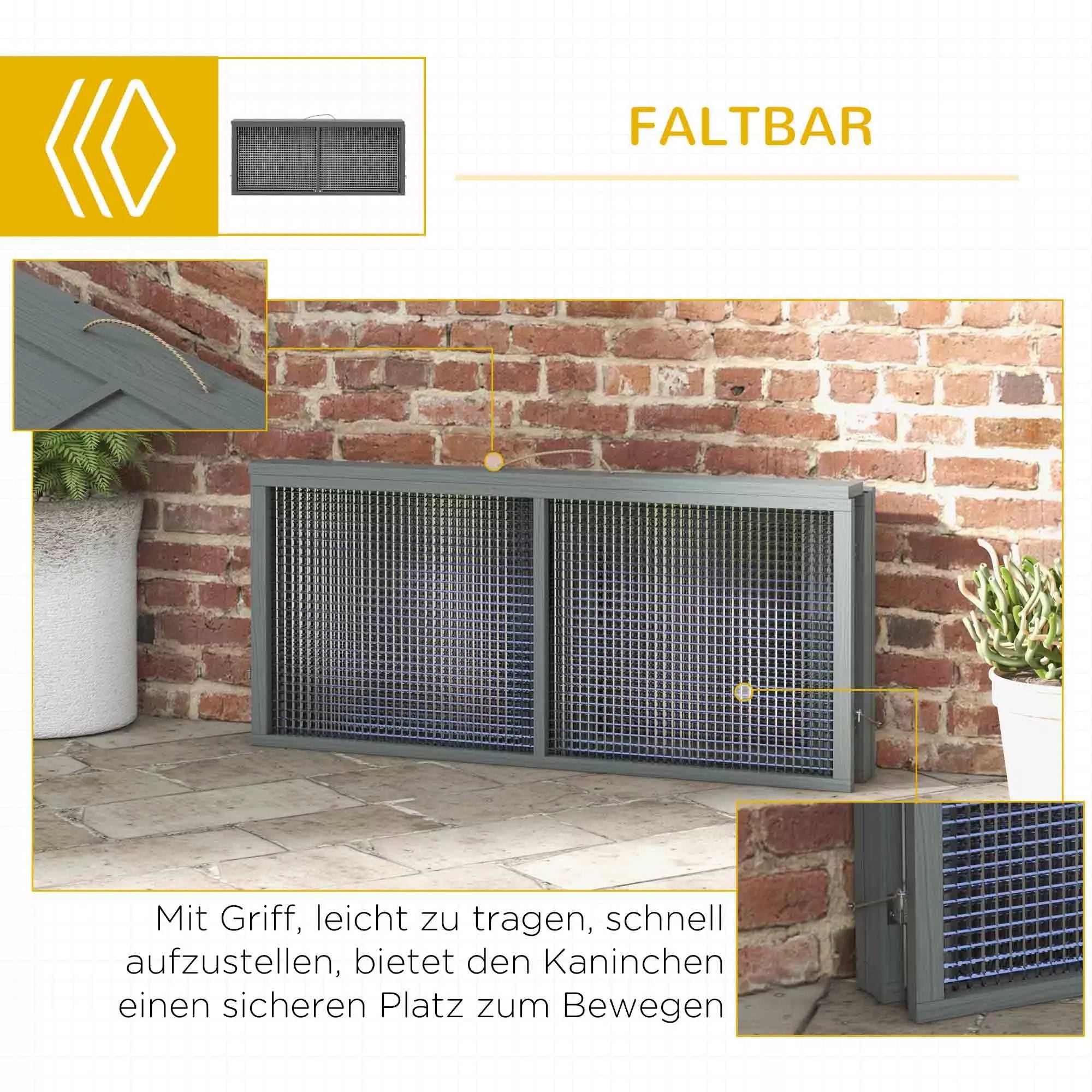 Plotas 1,15 m² — 2 ar 3 triušiams