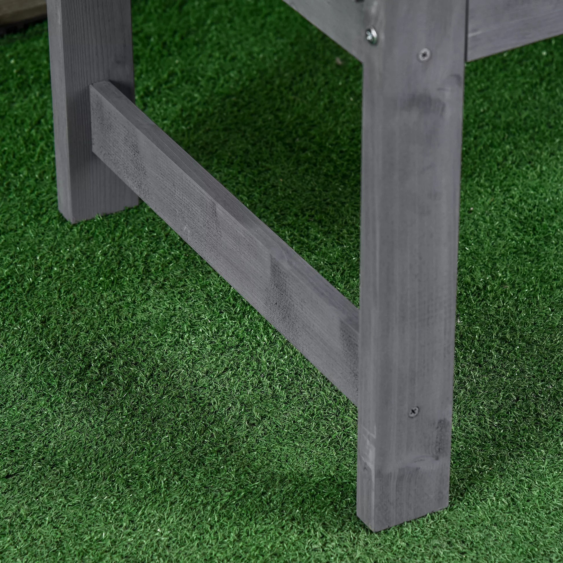 Sodo suoliukas, 2 vietų su atlošu, medis, 143x51x85 cm, pilka