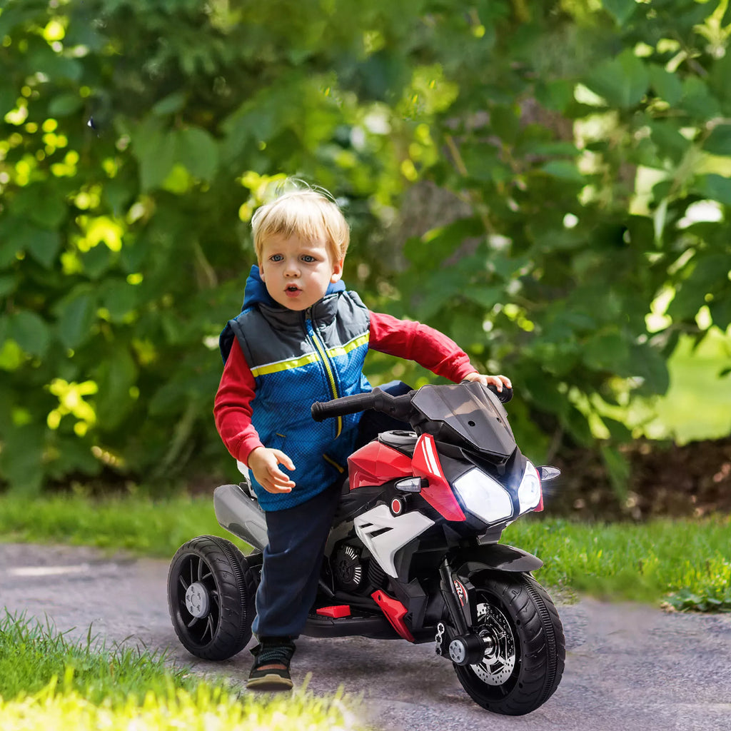 Elektrinis motociklas vaikams 3–5 metų, 25 kg, raudonas/juodas