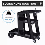 Schema su tvirta vežimėlio konstrukcija iki 50 kg