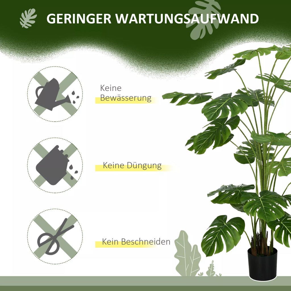 Dirbtinė Monstera Deliciosa, 180 cm, žalia