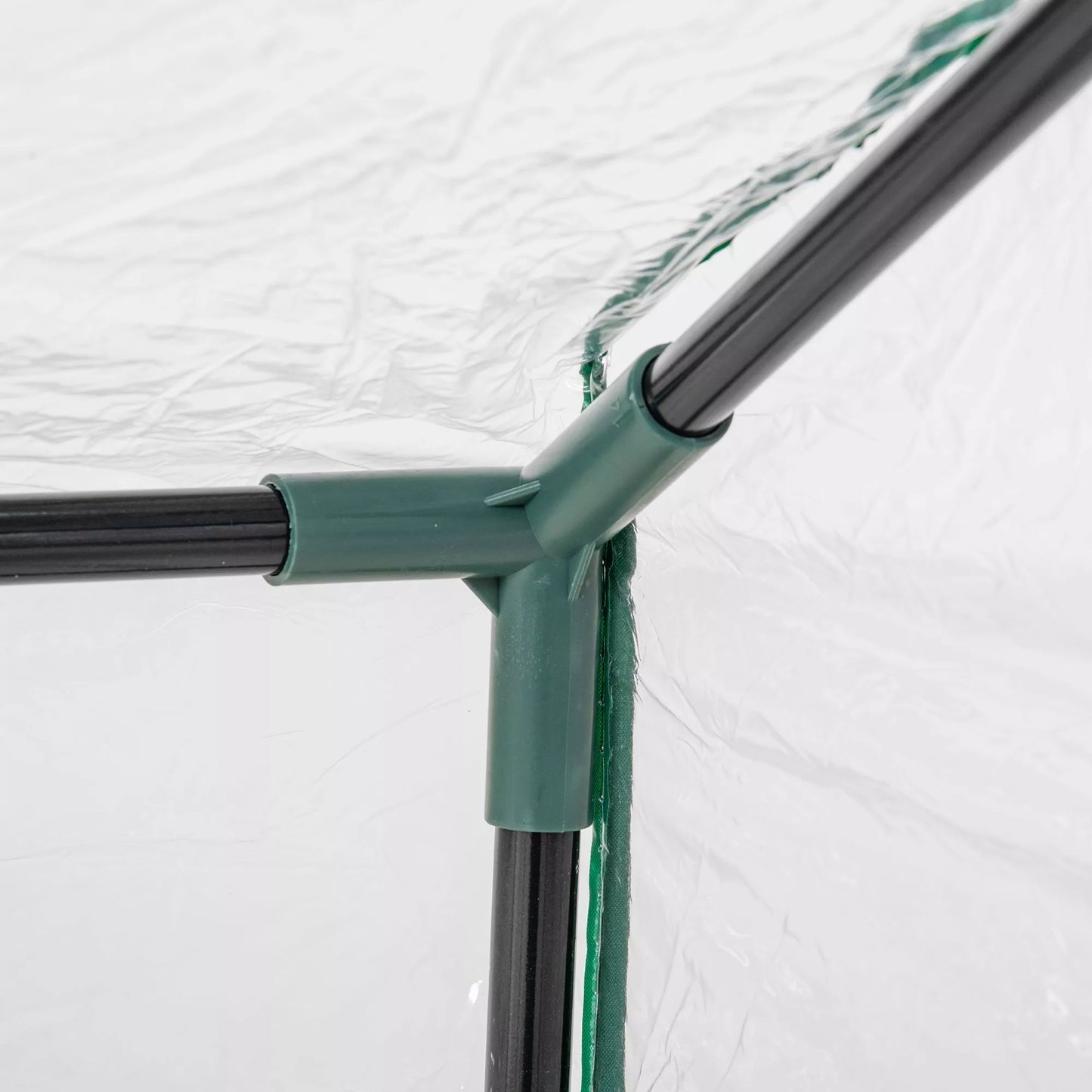 Mini šiltnamis su PE tinklelio plėvele, plieninis plėvelinis šiltnamis, augalų namelis balkonui, sodui, pomidorų namelis 120x60x60cm, pomidorų šiltnamis daržovėms, gėlėms, augalams, permatomas