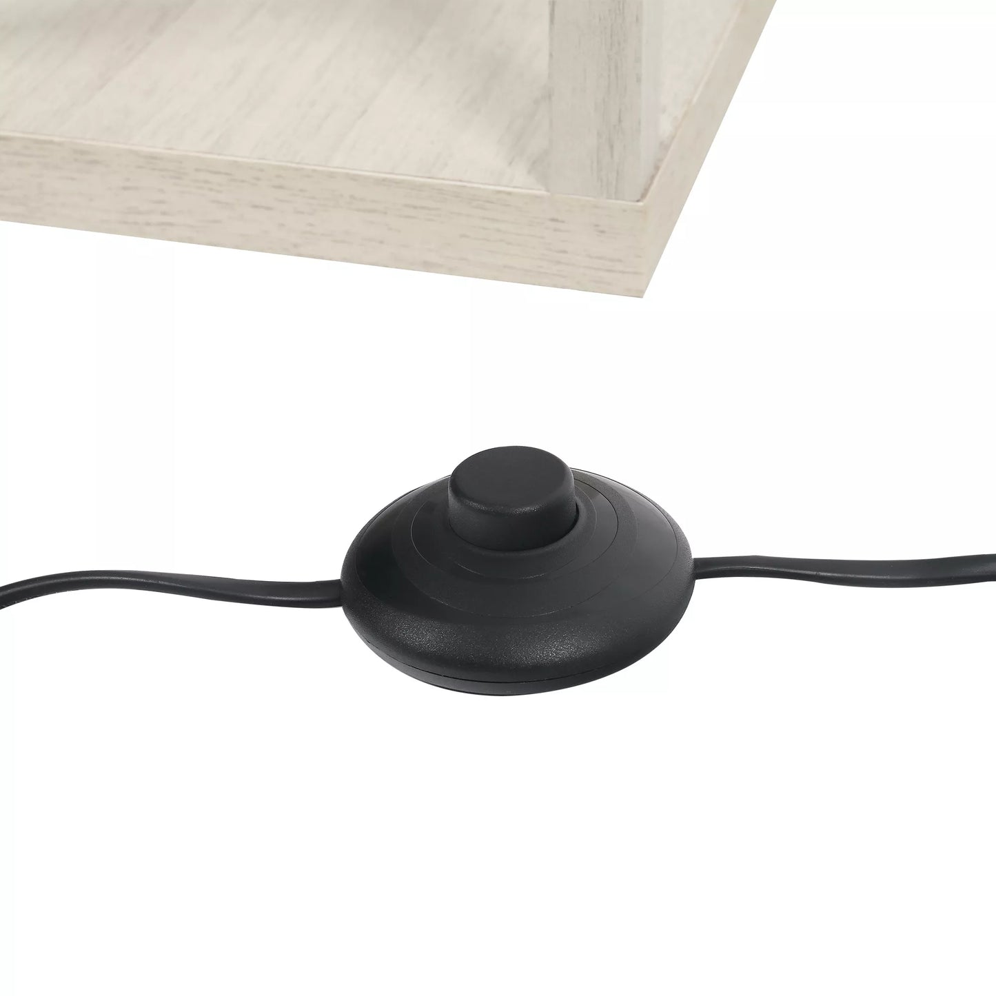 HOMCOM Medinis pastatomas šviestuvas su lentynomis, 26 x 26 x 160 cm, skirtas svetainei/miegamajam (lemputė neįtraukta)