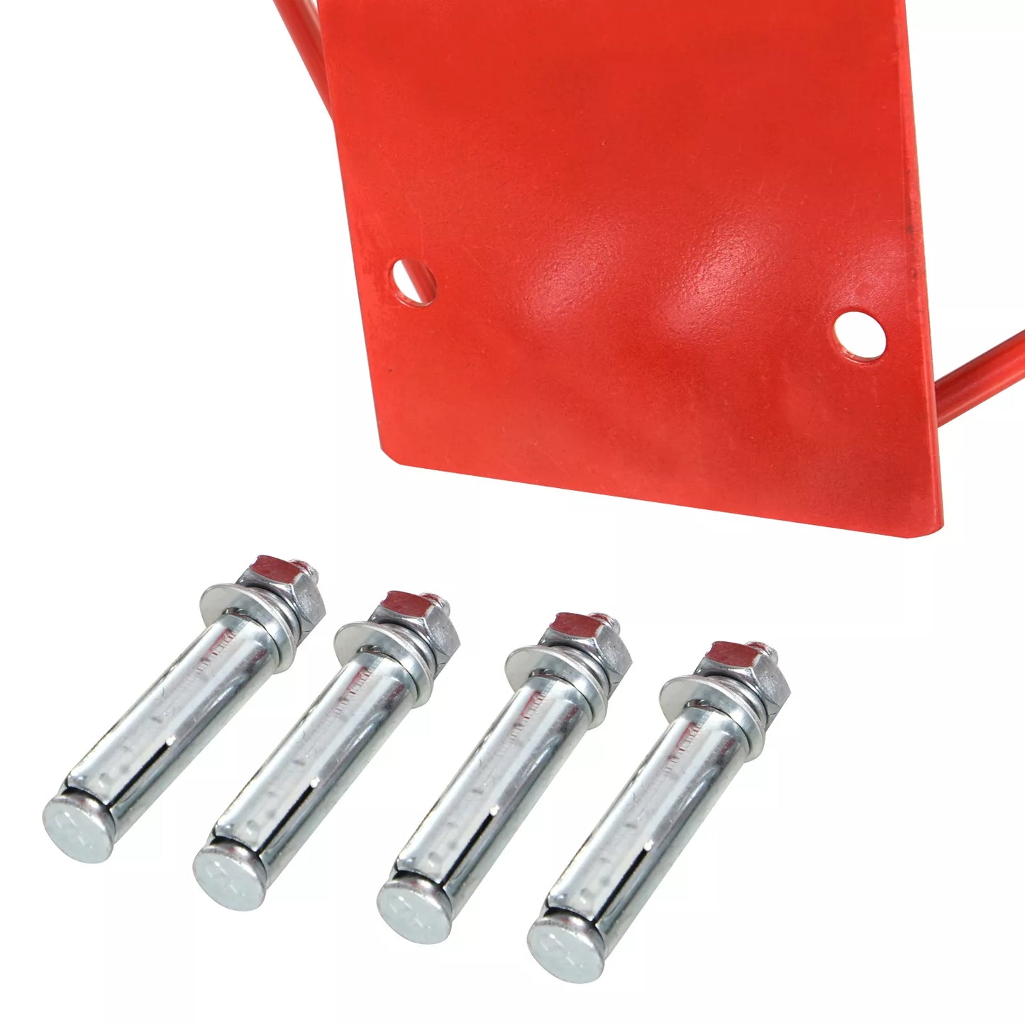 Krepšinio lankas, skirtas naudoti patalpose ir lauke, su Ø46 cm krepšiu ir tinkleliu, montuojamas prie sienos, krepšinio lenta suaugusiems, raudonos, mėlynos ir baltos spalvų.