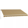 Markizė Saulės apsauga Saulės stogelis, 3,5 m x 2,5 m, geltona + pilka