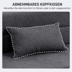Grindų sofa, minkšta sofa, transformuojama į čiužinį, putplastis, pagalvės, tamsiai pilkos