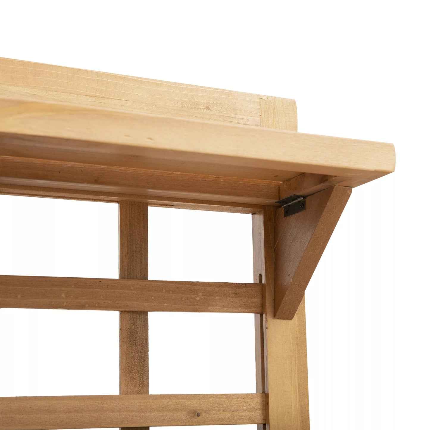 Pakeltas lysvas, sodinimo stalas, gėlių stalas, darbo stalas, sodininko stalas, šiltnamio tipo medinis sodinimo stalas sodui, balkonui, 105 x 40 x 135 cm, eglė, neaustinis audinys, rudas