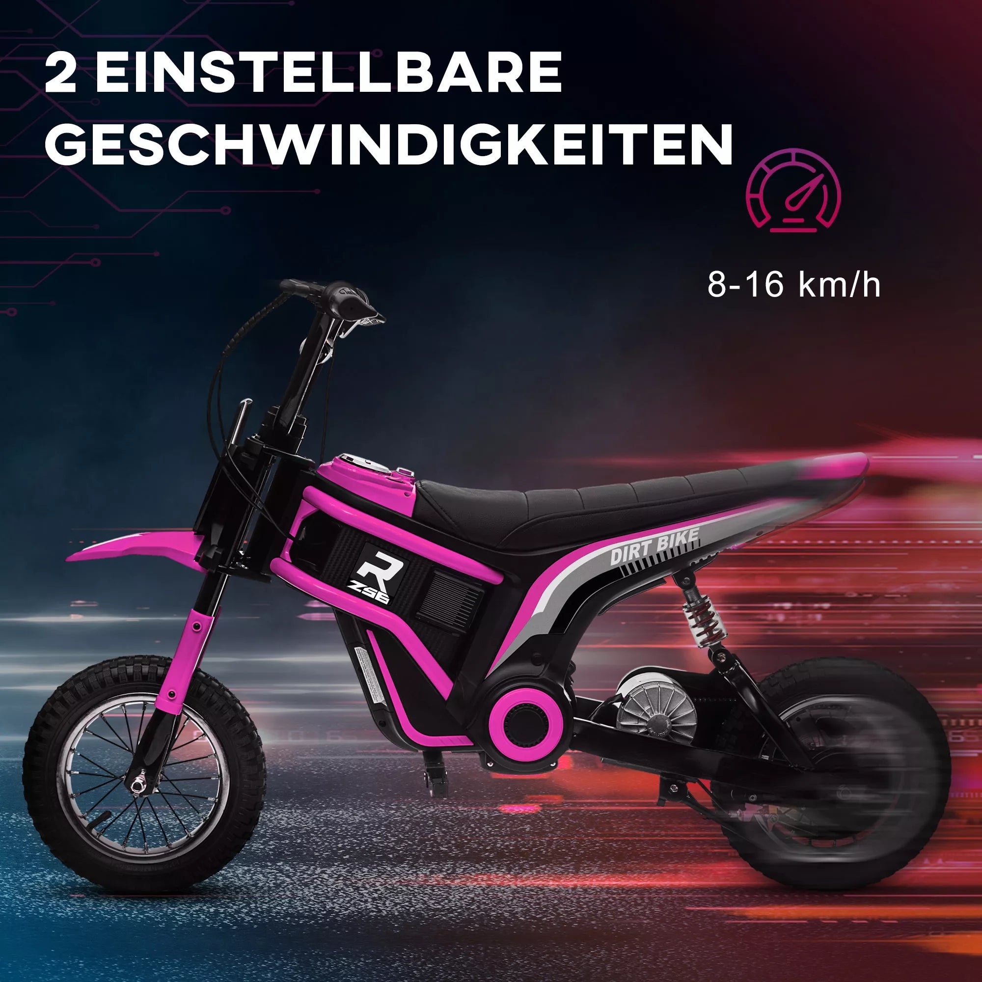 Grafika apie dvi motociklo greičio padėtis