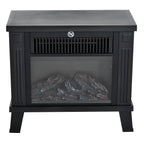 Pastatomas elektrinis židinys, 600/1200 W, 34 × 17 × 31 cm, juodas