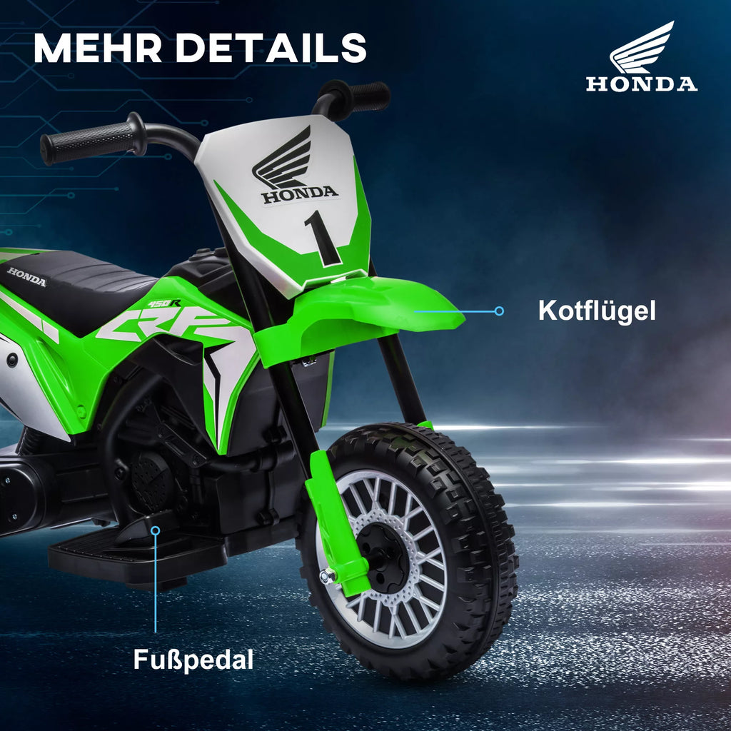 Elektrinis motociklas Honda CRF450RL 18–36 mėn. vaikams, žalias