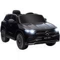Elektrinis vaikų automobilis, licencijuotas „Mercedes-Benz EQA“, 3–8 km/h, muzika, žibintai, signalas, nuotolinis valdymas, juodos spalvos