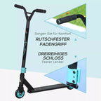 Pro Stunt-Scooter, paspirtukas laisvojo stiliaus triukams, aliuminis, metalas, dirbtinė oda, vaikams ir suaugusiems, žalias