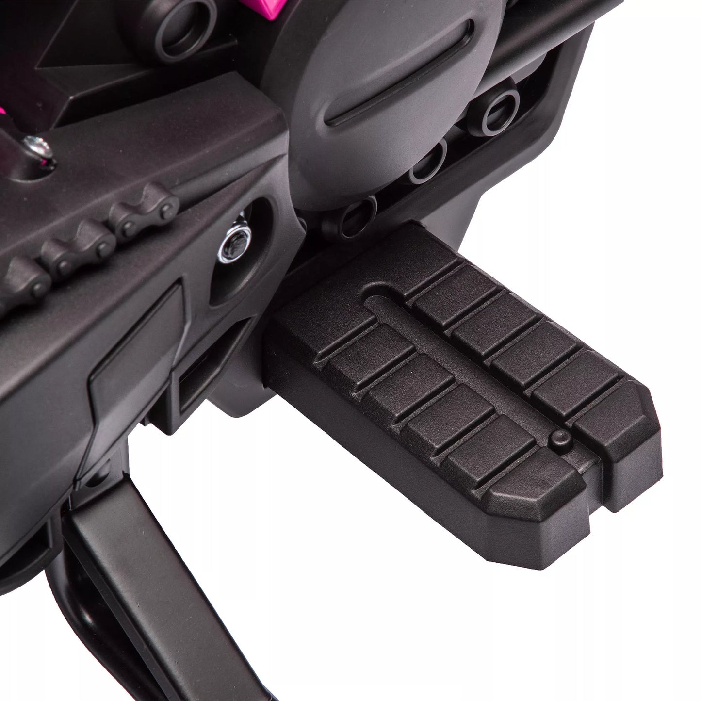 Elektrinis motociklas vaikams, 12V vaikiškas motociklas su atraminiais ratukais, vaikiška transporto priemonė su garso signalu ir paleidimo garsu, 3 km/h, Rožinė