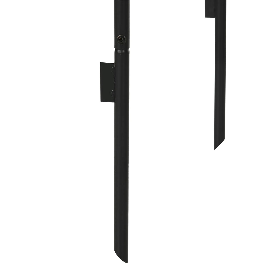 Sodo arka, rožių arka, vijoklių arka, rožių grotelės, metalinės, juodos, 1,40 x 0,40 x 2,40 m
