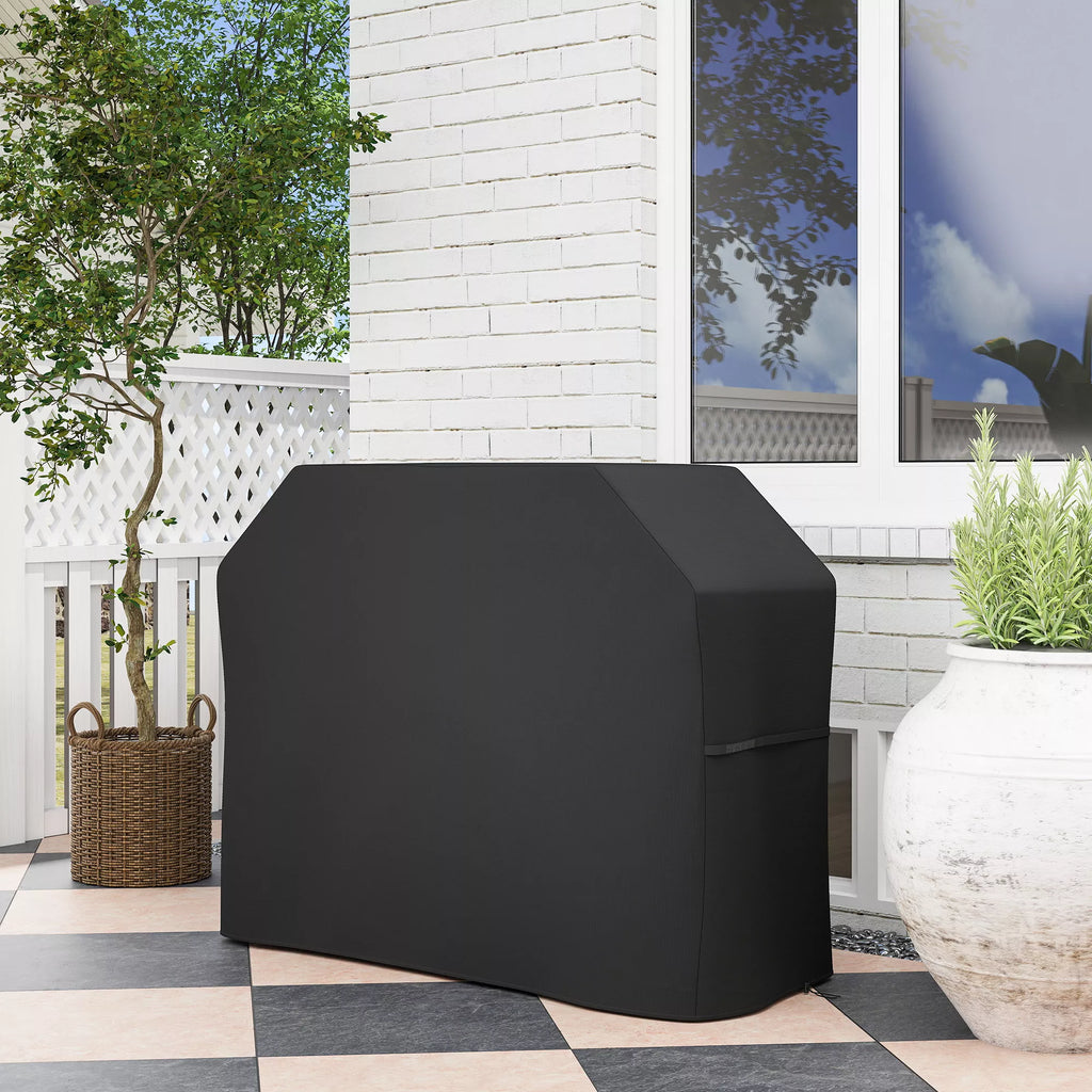 Grill dangtis Apsauginis dangtis griliui Grilio tentas, atsparus atmosferos poveikiui, 147 x 61 x 120 cm, juodas