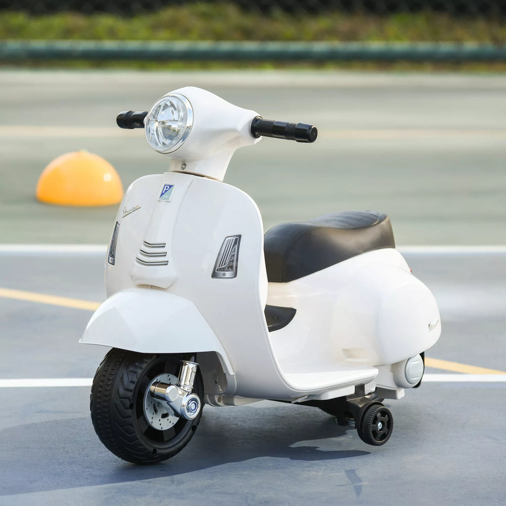 Elektrinis motoroleris Vespa vaikams nuo 18–36 mėn., baltas