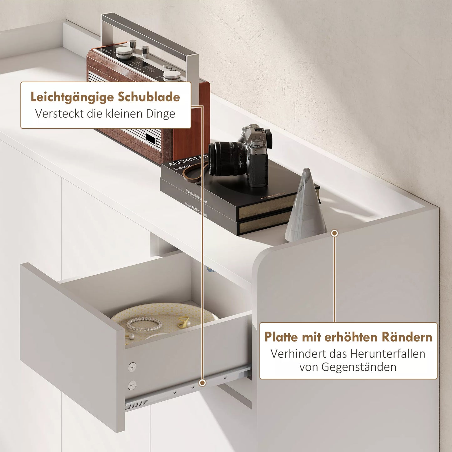 Batų spintelė su berėmiu dizainu, 4 durys, 4 reguliuojamos lentynos, laisvai stovinti batų spintelė su 5 medinėmis kojelėmis, mediena, balta