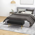 Sėdimoji banketė su daiktadėže, 100 × 37,5 × 42 cm, juoda