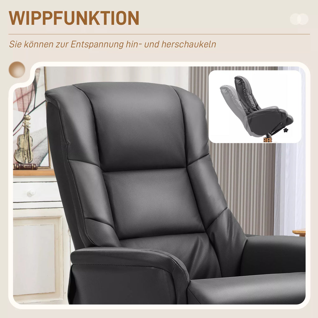Krėslo informacinė grafika apie supimo funkciją