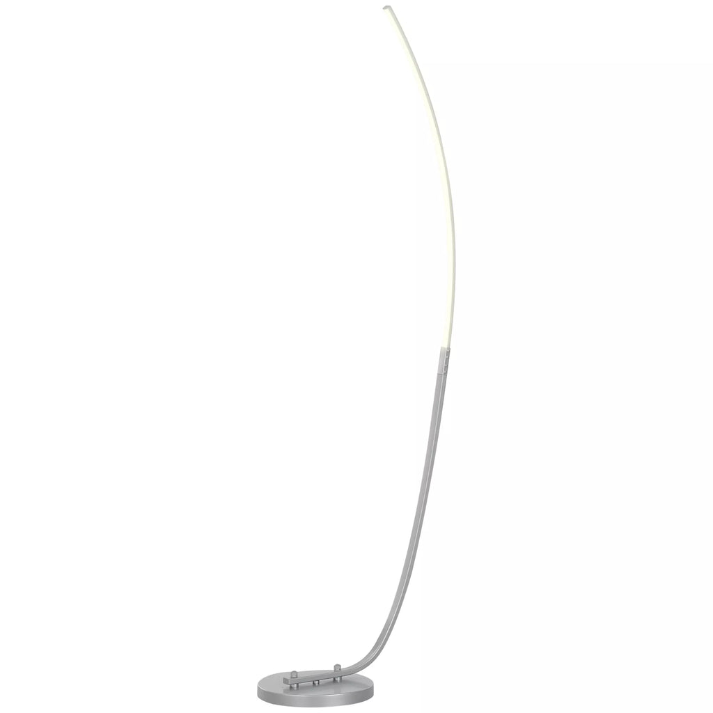 Lenkta sidabrinė LED pastatoma lempa