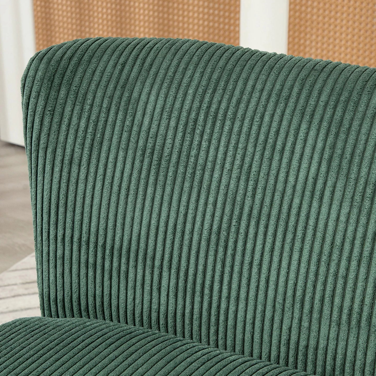 Dviejų vietų minkšta sofa, medinė, velvetinio poliesterio, su putplasčio užpildu, 117 x 56,5 x 77 cm, žalia