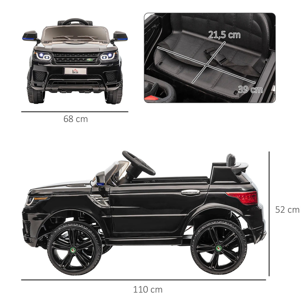Elektromobilio schema su matmenimis 110, 68 ir 52 cm