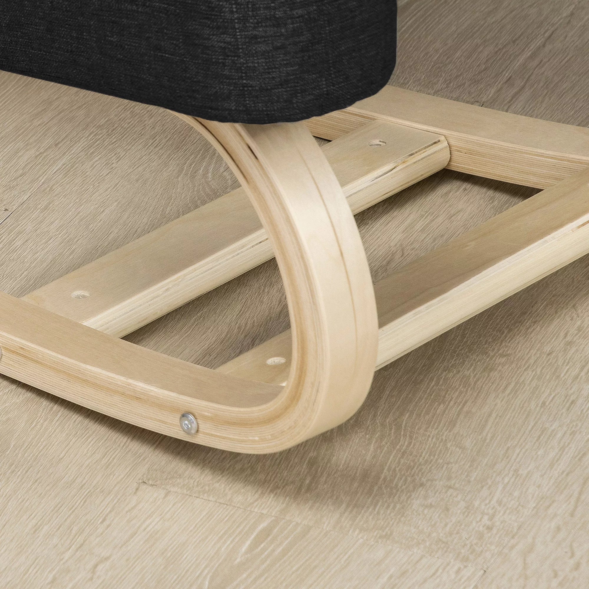 Ergonominė kelių kėdė, reguliuojamas aukštis, iki 120 kg, juoda