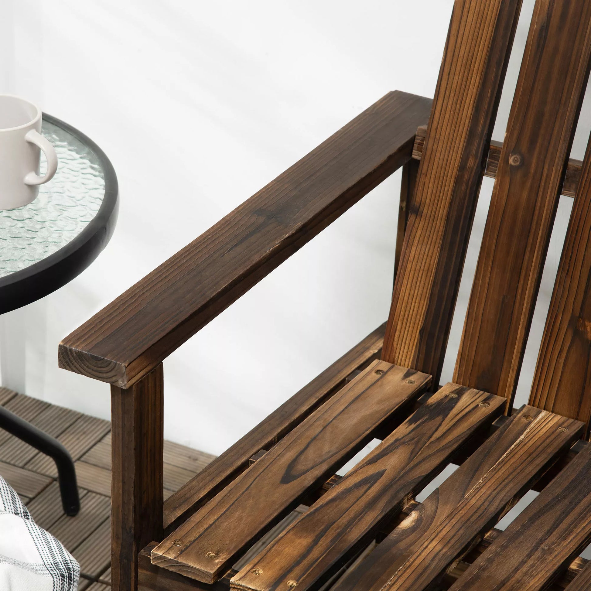 Sodo suolas 2 asmenims, rustikalios dizaino, pušies medžio, 114x63x86 cm