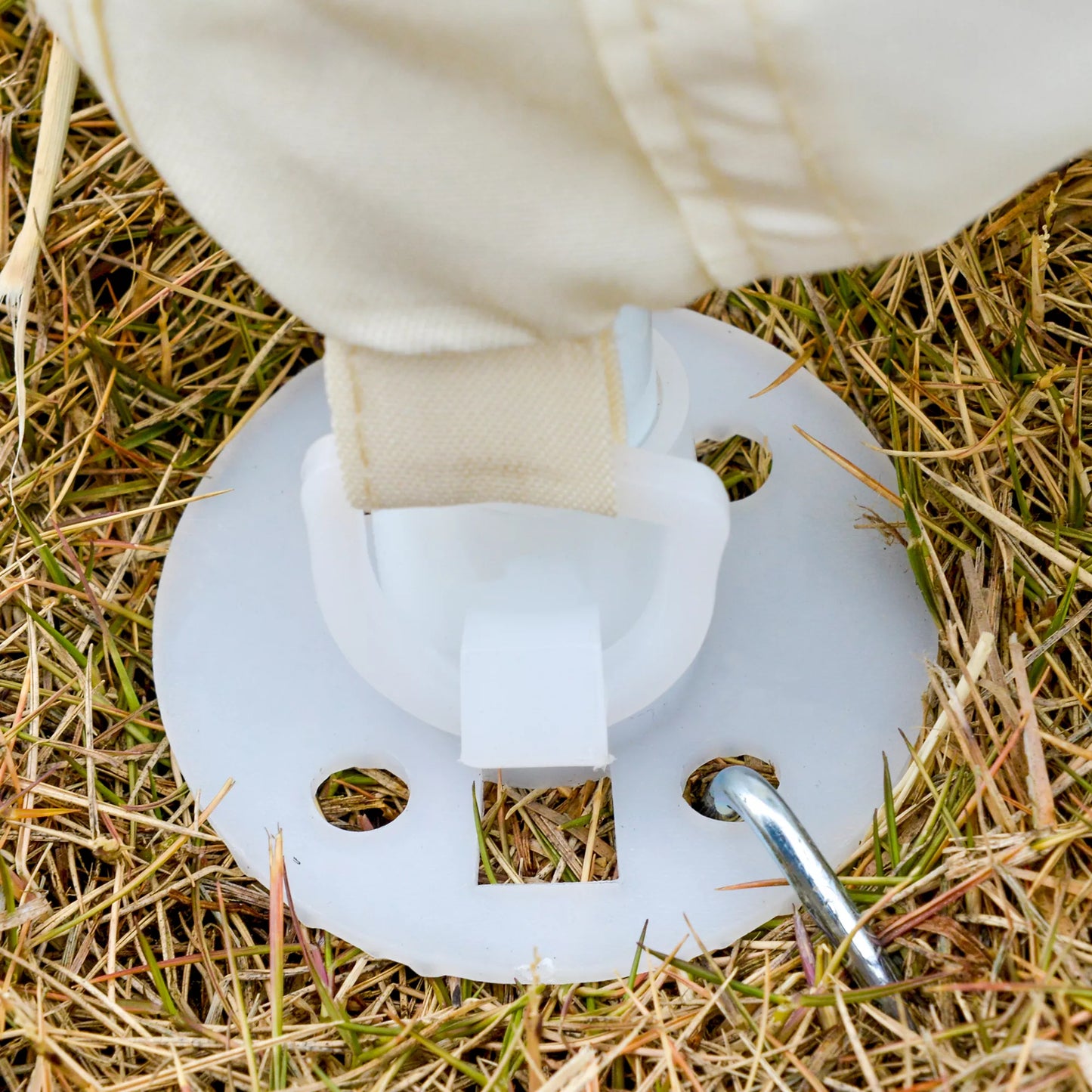 Sodo paviljonas Paviljonas Šventinis palapinė Vėtrinė palapinė su moskitine tinkleliu Metalo + poliesterio kreminės spalvos 3 x 3 m