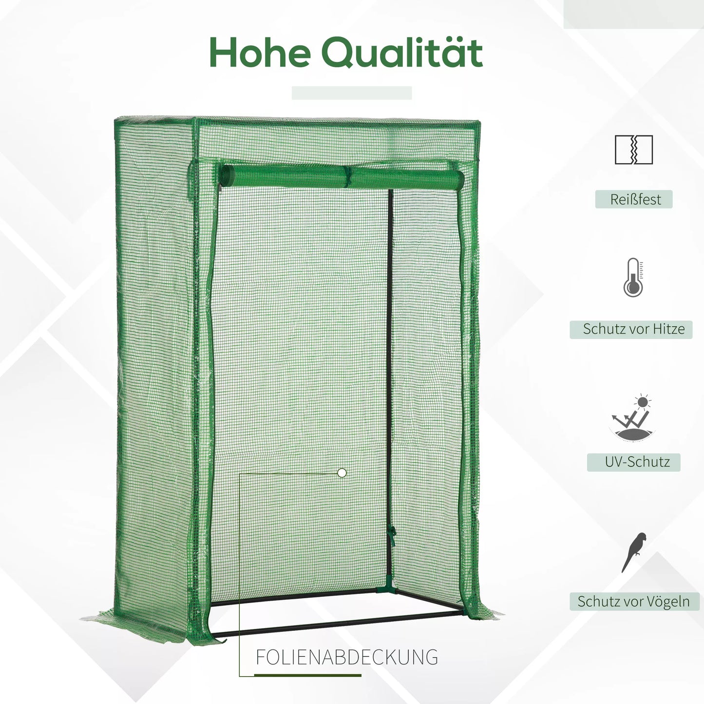 Šiltnamis su durimis, atsparus šalčiui plėvelinis šiltnamis iš plieno, šiltnamis balkonui, sodui, pomidorų namelis 100x50x150cm, pomidorų šiltnamis pomidorams, daržovėms, gėlėms, augalams, žalumai