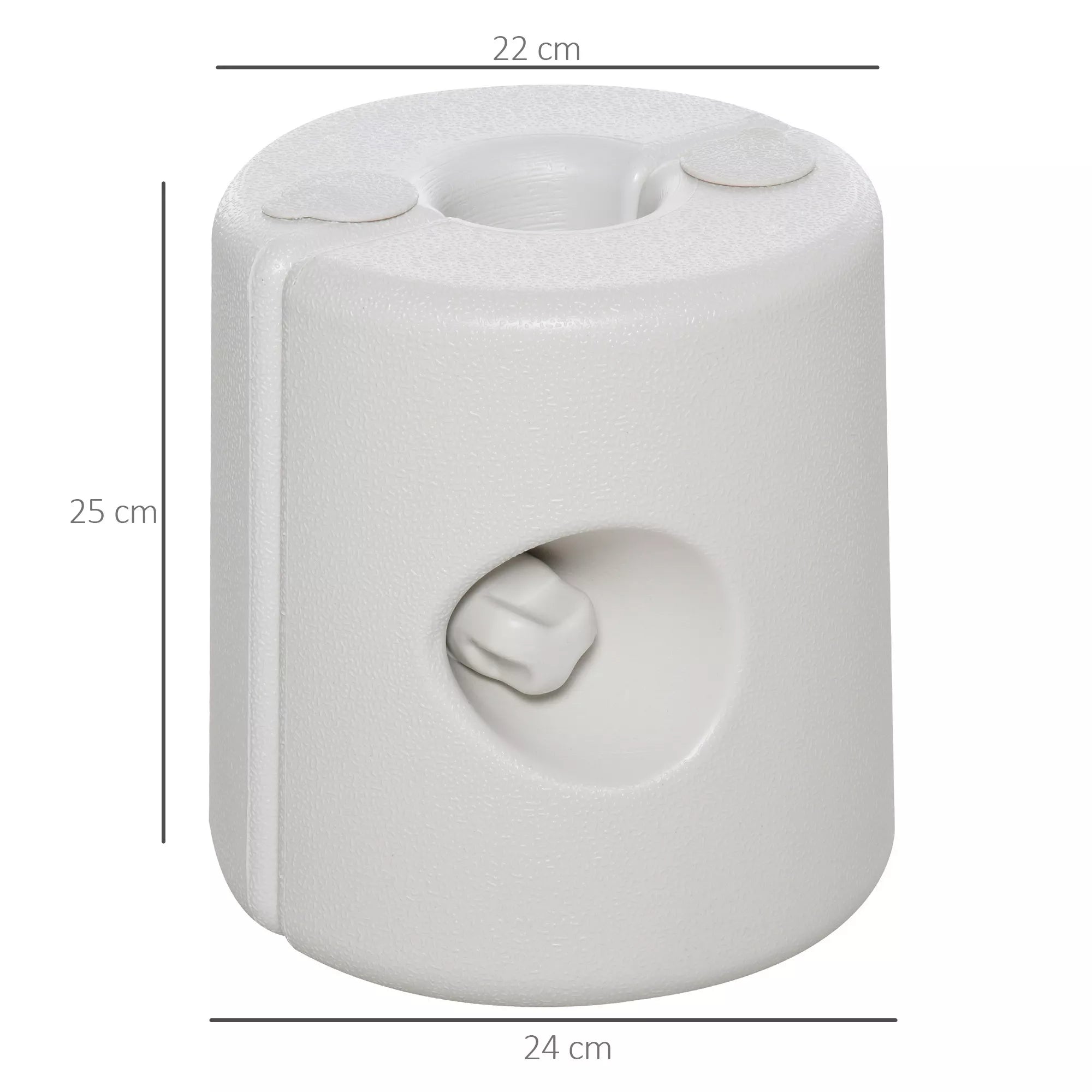 4 x Paviljono svoriai / Atsvarai palapinei su vandeniu/smėliu PE Ø24xH25cm
