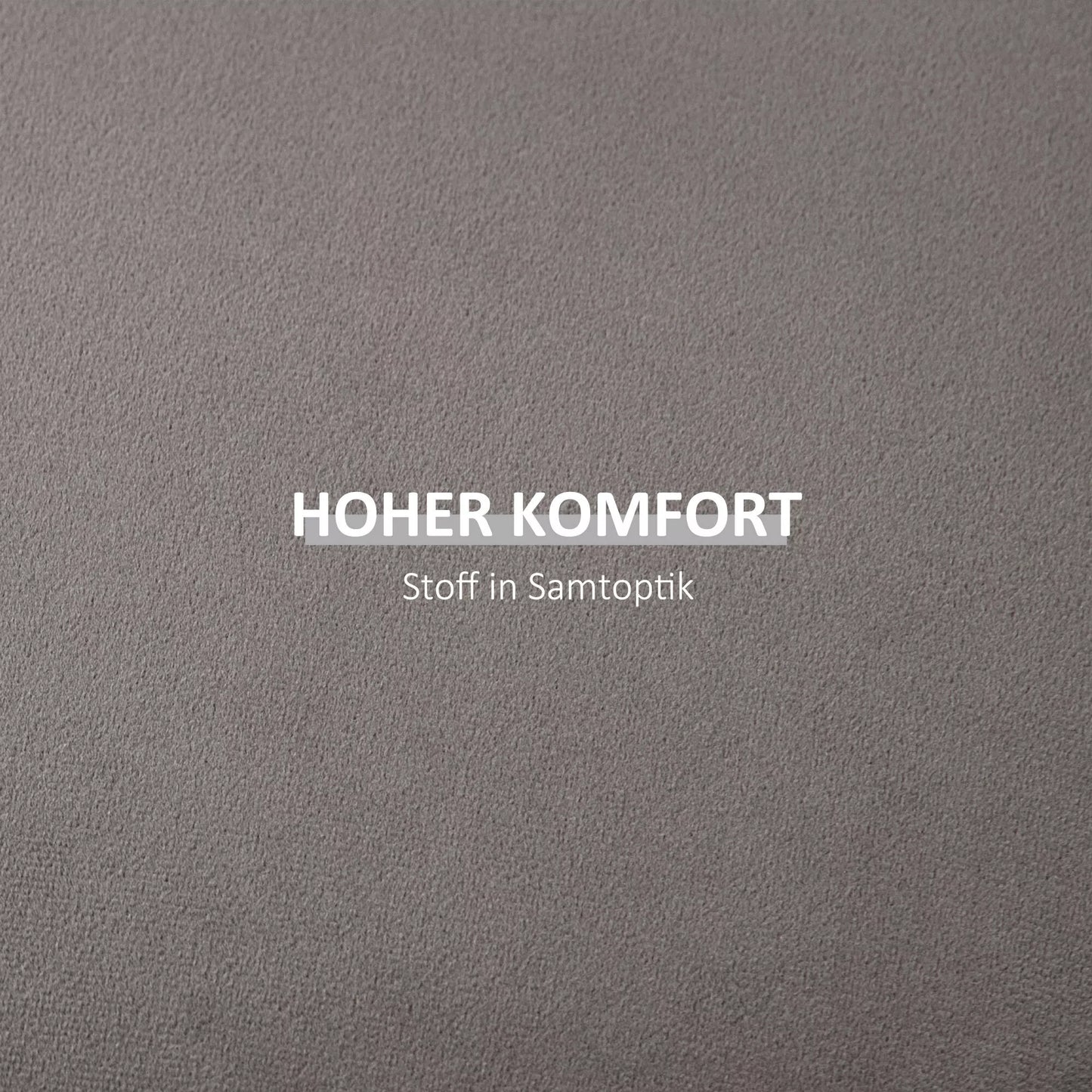 2-in-1 pufas su aksomo išvaizda, daiktų laikymo funkcija ir nuimamu dangčiu, Ø44 cm x 47,5 cm, pilkas