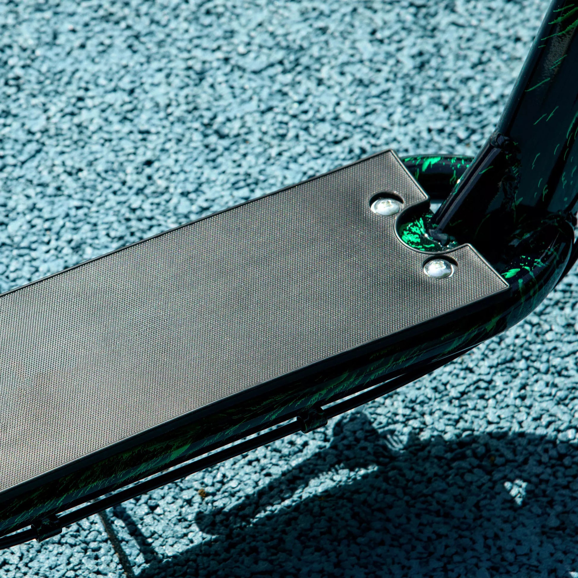 Vaikiškas paspirtukas, aukščio reguliavimo paspirtukas vaikams, su stabdžiu, stoveliu, 2 ratai, plienas, žalias