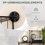 PP jungčių infografika su dirželiais ir stabilumu