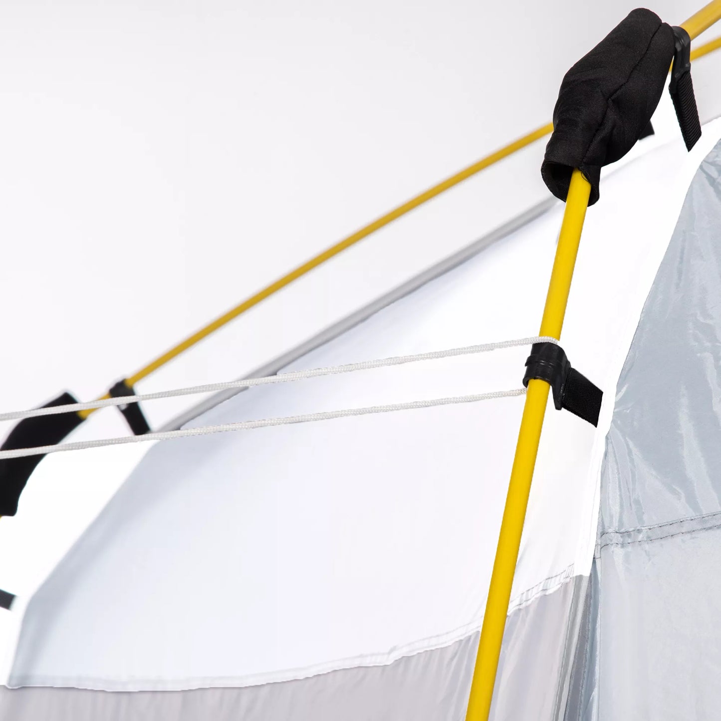 Pop Up kupolinė palapinė 4 asmenims, lengva, tvirta, nepralaidi vandeniui, UV 50+, su kabliais, durimis, langais, grindų danga.