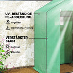 Grafika apie šiltnamio UV atsparią PE dangą