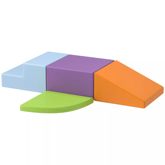 Minkštų blokelių rinkinys vaikams, laipiojimo ir ropojimo žaislas, minkšta dirbtinė oda, EPE putplastis, daugiaspalvis