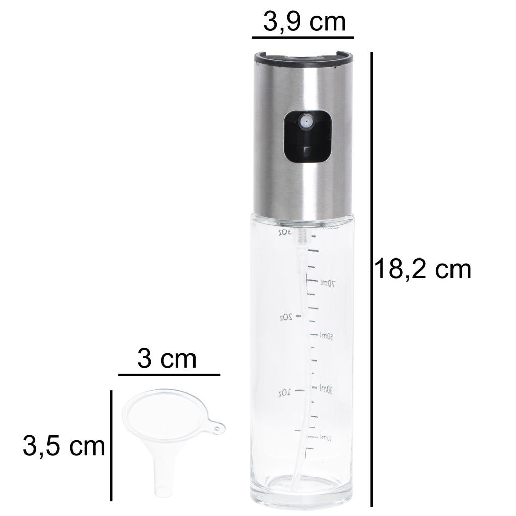 Aliejaus ir kitų skysčių dozatorius, pukrštuvas su skale 100 ml