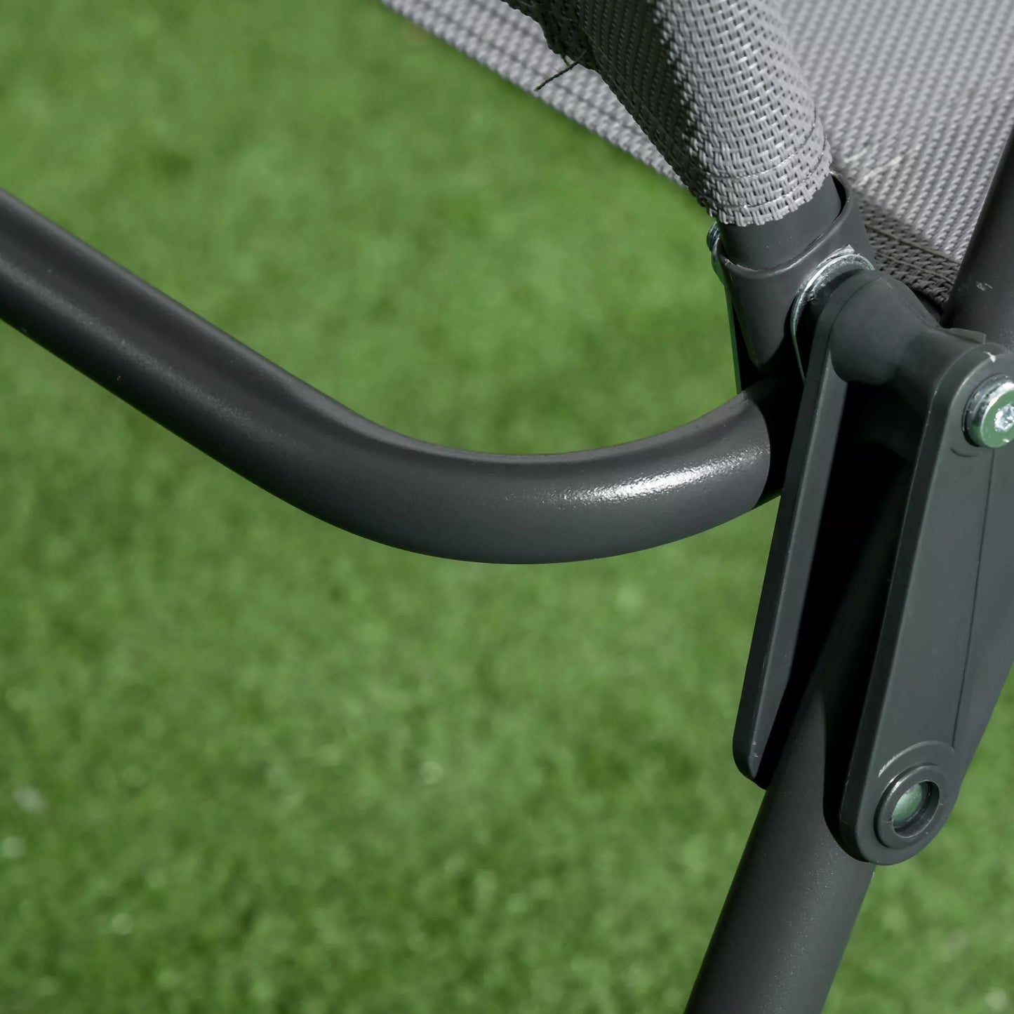 Lauko bistro baldų rinkinys Sodo bistro komplektas Sulankstomas bistro rinkinys, 53,5 cm x 64 cm x 93 cm, šviesiai pilkos spalvos