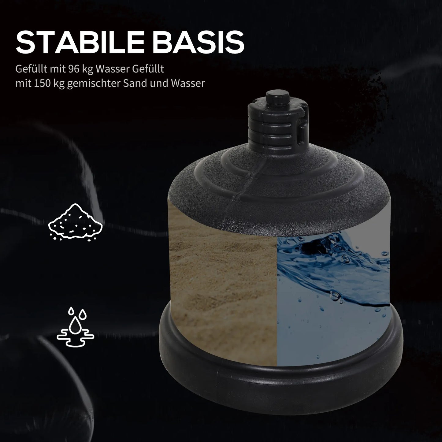 Stovas su bokso maišu, bokso manekenas, treniruočių stovas, bokso partneris, bokso maišas, 158-186 cm, reguliuojamas aukštis, NAUJAS, Juoda+Ruda