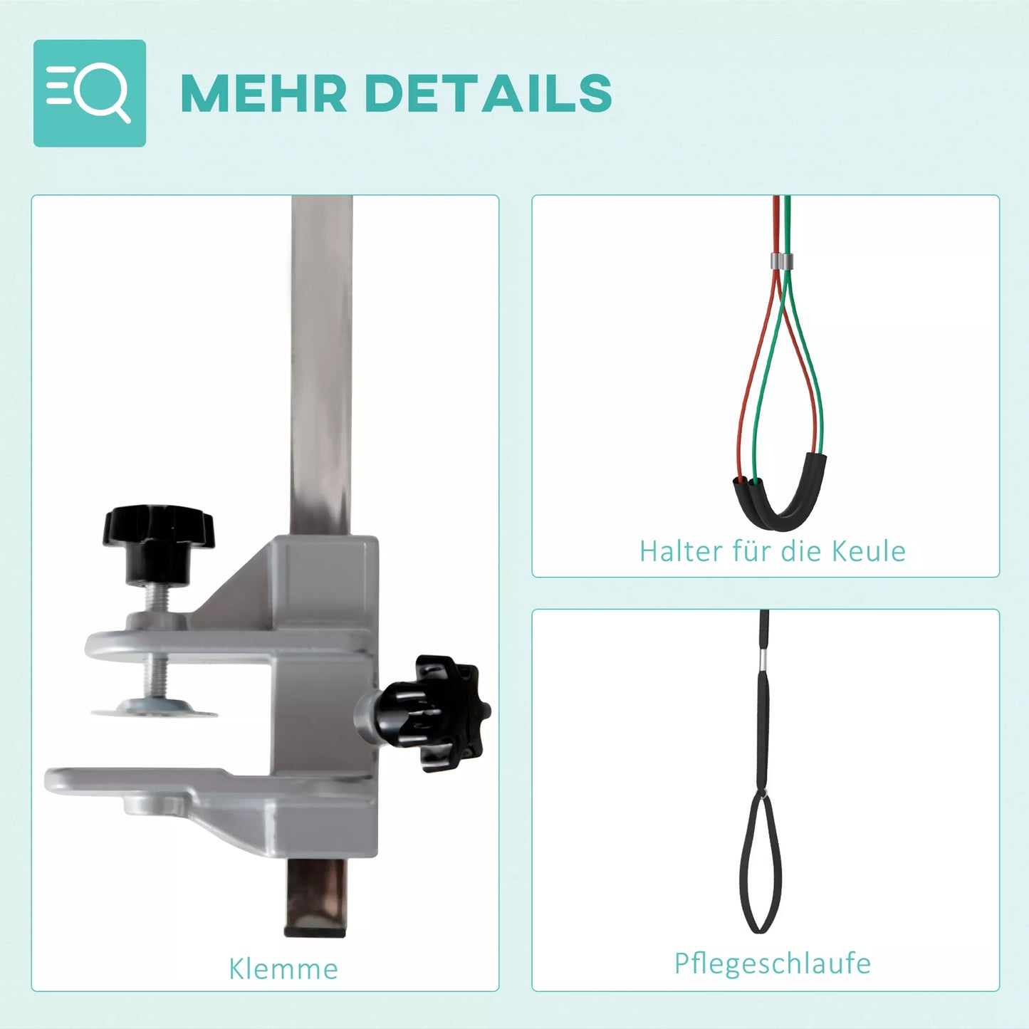 Naminių gyvūnėlių priežiūros rankena, reguliuojamo aukščio, 36 x 8 x 74 cm, Sidabrinė