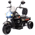 Elektrinis vaikiškas motociklas, 3-5 km/h, Chopper stiliaus, su šviesomis ir muzika, vaikams 3-6 metų, juodos spalvos