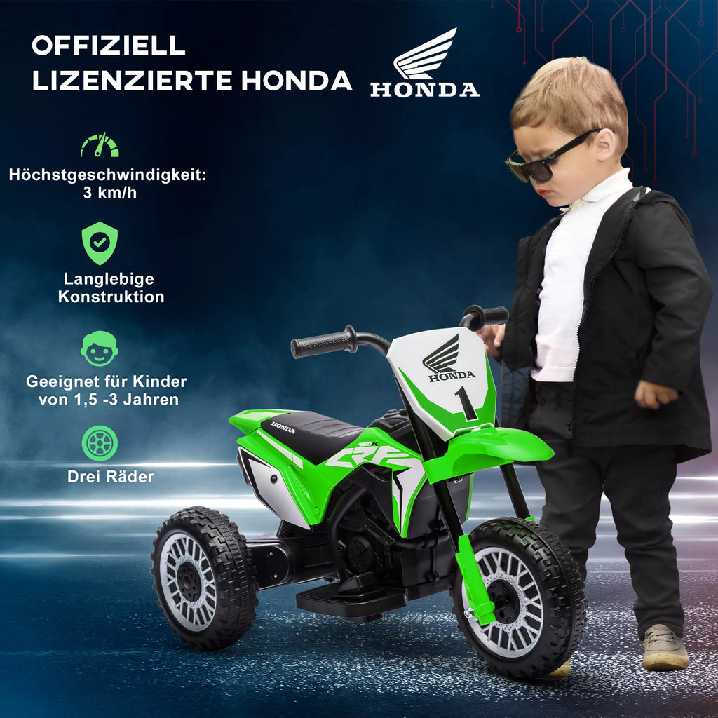 Elektrinis motociklas Honda CRF450RL 18–36 mėn. vaikams, žalias