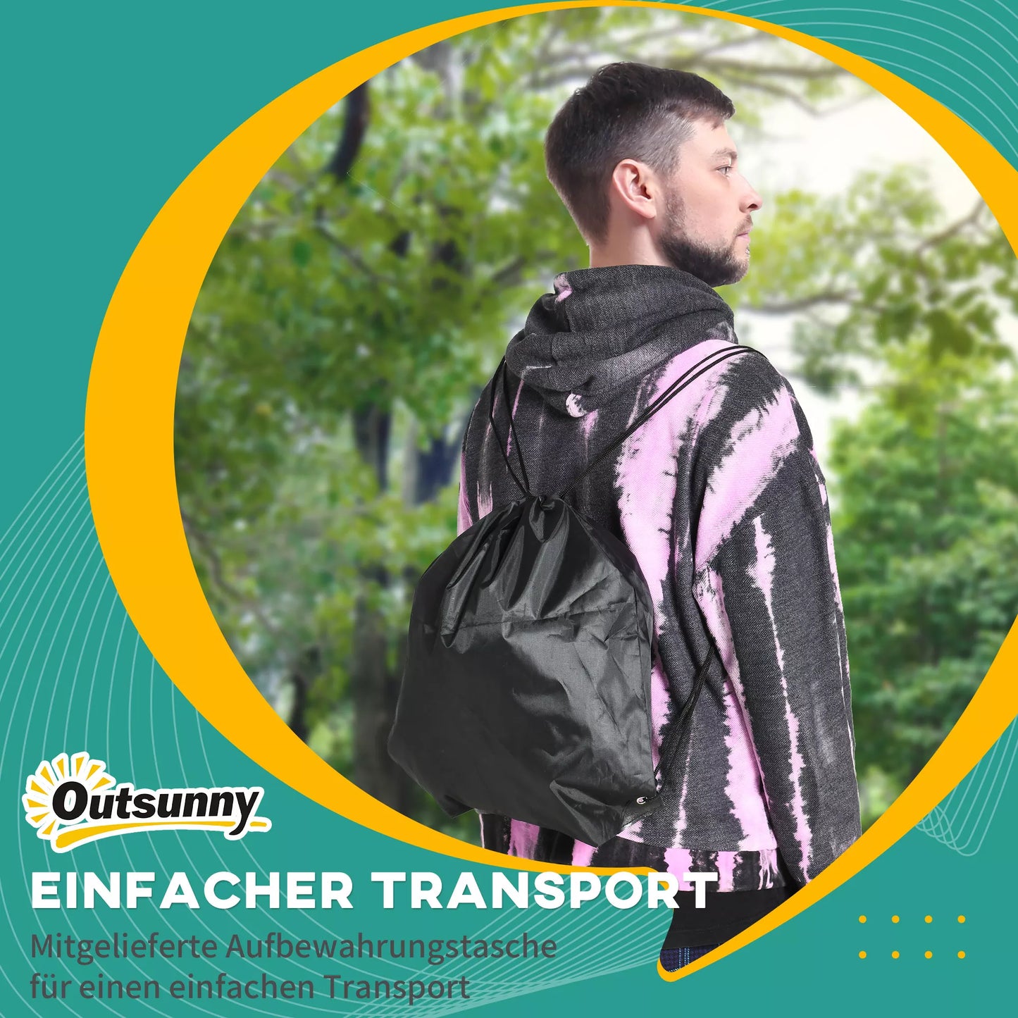 Ninja laipiojimo rinkinys, Slackline, 30 dalių, 10 m virvė, vaikams nuo 3-6 metų