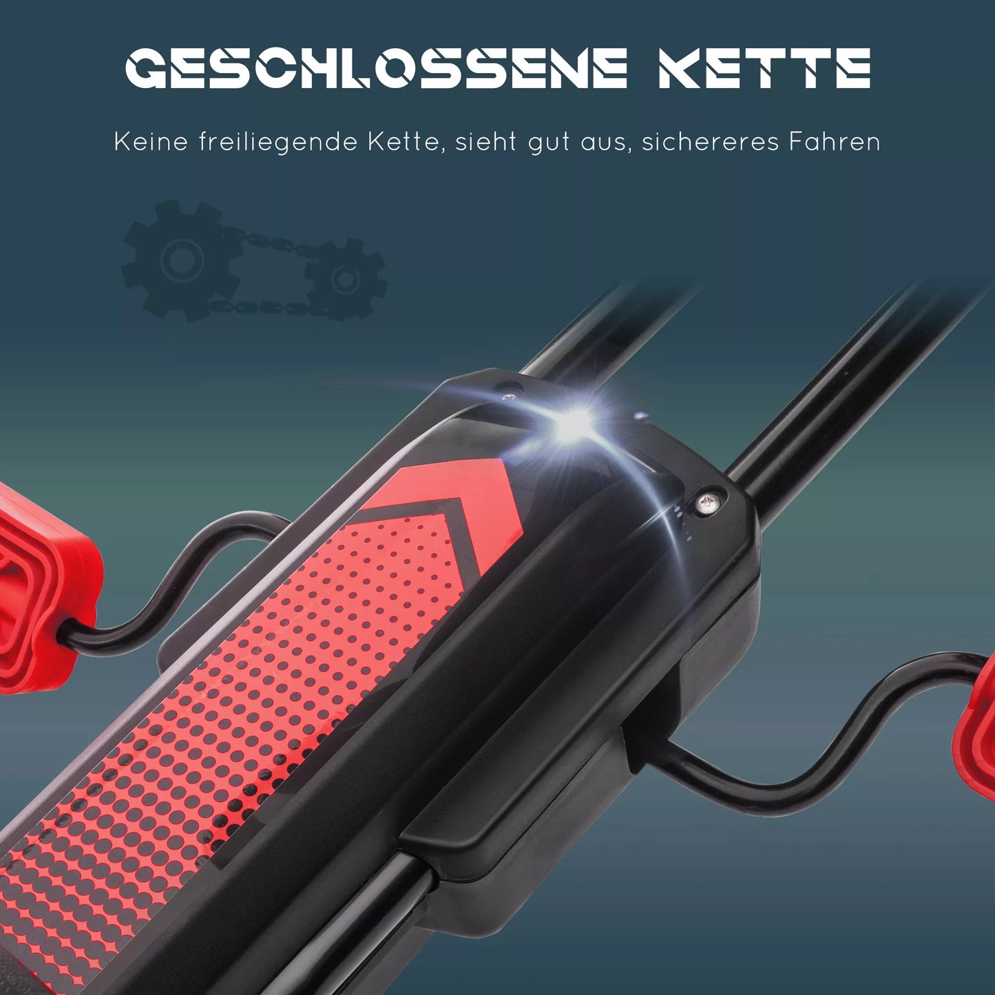 Vaikiškas kartingas su pedalais, reguliuojama sėdyne, tinkamas naudoti lauke ir viduje, nuo 5 metų, raudonas+juodas, 121 x 58 x 61 cm