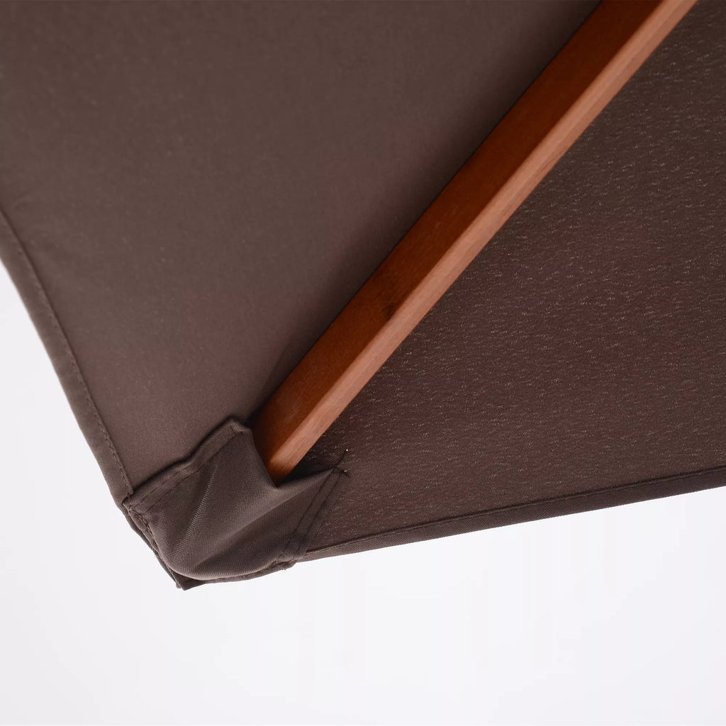 Skėtis nuo saulės 200 x 150 x 235 cm Sulankstomas sodo skėtis, reguliuojamas 3 pakopomis, stačiakampis, atsparus vandeniui ir UV spinduliams, skirtas paplūdimiui, balkonui, terasai, sodui, kavinei.