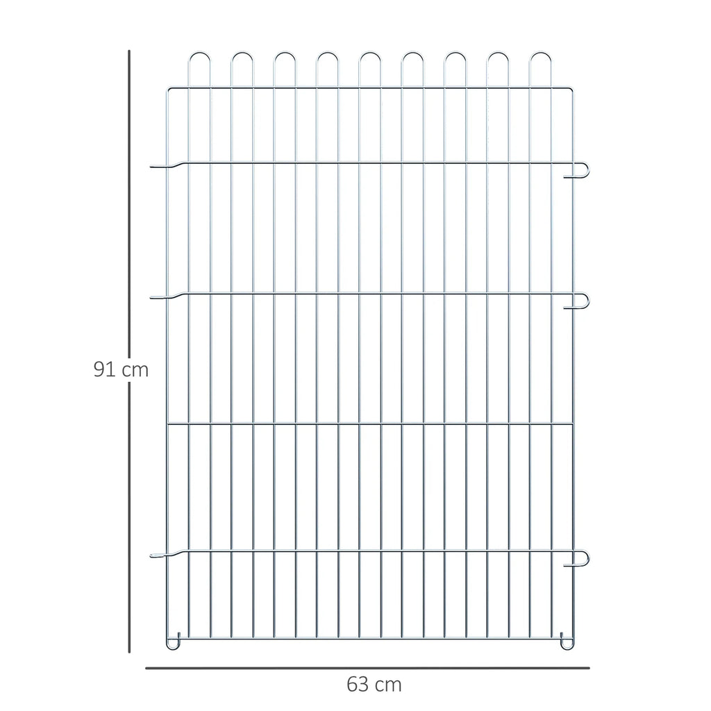 Laisvasis aptvaras Šuniukų aptvaras Šuniukų tvora Šuniukų grotelės gyvūnams 8 dalių B63 x H91 cm