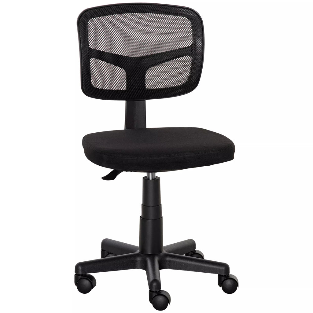 Biuro kėdė Ergonomiška biuro kėdė, aukščio reguliuojama sukiojama kėdė, taupanti vietą Juoda